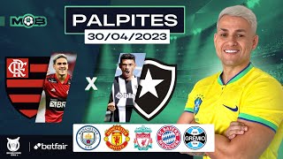 PALPITES DE FUTEBOL PARA O DIA 30 04 2023  BILHETE PRONTO DOMINGOU NO MUNDO BET [upl. by Notxarb886]