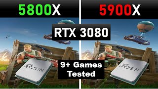 AMD RYZEN 5800X vs 5900x with 3080 in 1440p 4k  Valhalla Farcry Hprizon New Dawn RDR 2 more [upl. by Nitaf]