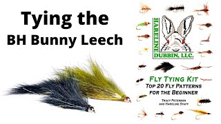 Fly Tying the Beadhead Bunny Leech  Hareline Fly Tying Material Kit [upl. by Ellenyl500]