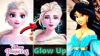 GLOW UPS DISNEY PRINCESSES TikTok Cartoon Art 👸 №50 [upl. by Byrdie269]