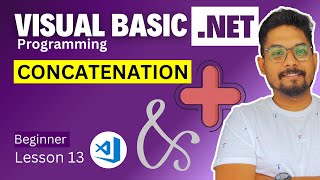 VBNet Concatenation Operator  Operator For Concatenation of Strings Integers in Visual Basic [upl. by Andy]