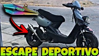 Escape para MOTONETA deportivo TWPO modificada Italika WS150 150cc  pazola  scooter  GY6  MOTO [upl. by Atnomed]