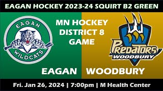 20240217 MN Hockey Dist 8 Reg Season Eagan SQ B2 Green v Woodbury SQ B2 White [upl. by Utas361]