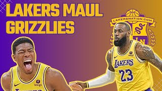 Lakers Maul Grizzlies Longest Win Streak Of The Season [upl. by Plante131]