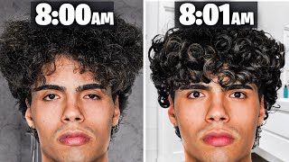 1 Minute Morning Hack for Perfect Curly Hair [upl. by Yerdua]