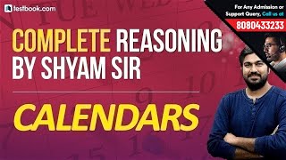 Complete Reasoning Class 12  Problems based on Calendars for RRB JE SSC CGL amp CPO  Shyam Sir [upl. by Jack978]