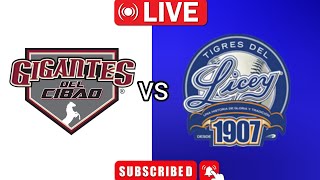 Gigantes del Cibao vs Tigres del Licey hoy actualización del puntaje del partido de béisbol en vivo [upl. by Greenburg]