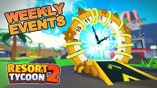 WEEKLY EVENTS UPDATE 14  Resort Tycoon 2 [upl. by Staffan]