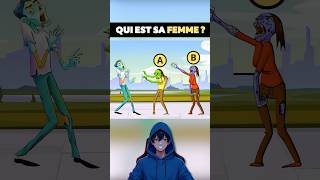 Qui est sa femme  👩 quiz heroquiz animation enigmes shorts tiktok humour [upl. by Reaht]