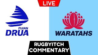 FIJIAN DRUA vs WARATAHS 2024 Live Commentary [upl. by Ariamo854]