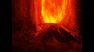 Chilean volcano erupts shooting lava into the sky [upl. by Coad]