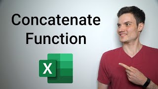 Concatenate Excel Tutorial [upl. by Bartolemo]