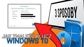 Jak znaleźć klucz do Twojego Windowsa  3 METODY [upl. by Etnuaed]