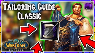 How to Level Tailoring VERY FAST in Classic WoW 1300 Bag Guide [upl. by Peirsen]