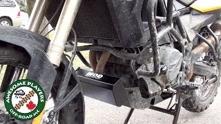 F800GS Skidplate and Toolbox by Motooverlandcom [upl. by Gabrielson59]