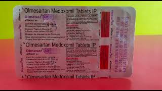 Olmesar 40 tablet  Olmesartan medoxomil tablet [upl. by Verner]