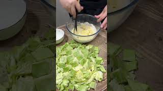 Amazing Green Cabbage Cutting Tricks vegetableart [upl. by Anibor663]