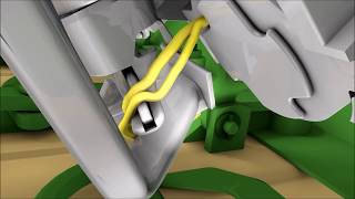 KRONE BiG Pack Large Square Baler Double Knotter Animation [upl. by Bank]