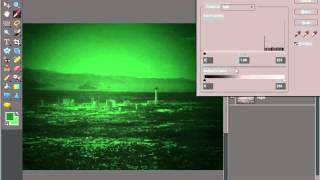 Night Vision Effect in Photoshop Elements [upl. by Enellek540]