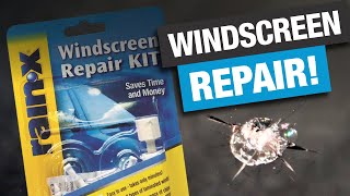 How to Repair a Windscreen Chip or Crack Using a 35 RainX Windshield Repair Kit DIY Fix XR6 Turbo [upl. by Trebloc]