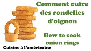 Recette rondelles doignon  Facile et rapide  Bon marché  Recette USA  Homemade onion rings [upl. by Acinhoj]