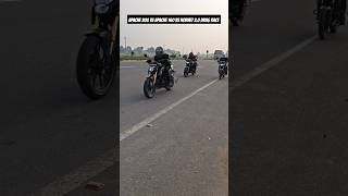 Apache 200 4v vs 160 4v Vs Honda Hornet 20 Drag Race ytshortsindia youtubeshorts ytshortsindia [upl. by Redneval]