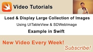 Load and Display in UITableView Large Collection of Images From Server [upl. by Fai]