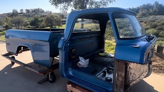 71 Dodge D100 Sweptline Interior Cab Body Work [upl. by Elyad17]