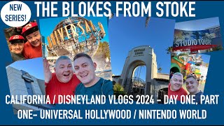 California Vlogs 2024  Universal Studios Hollywood  Pt 1  Nintendo World amp Universal Studio Tour [upl. by Ithaman]