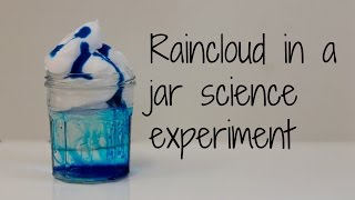 How to make a Rain cloud in a jar science experiment [upl. by Schacker]