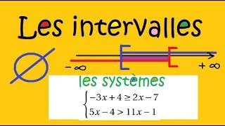 Seconde les intervalles et les systèmes dinéquations 2 exemples [upl. by Remde]