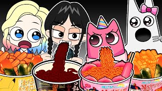 Garten of Banban VS Wednesday Convenience Store Food Mukbang COMPLETE EDITION  ANIMATION  ASMR [upl. by Venezia]