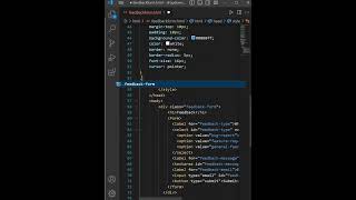Feedback Form  HTML CSS  Simple Feedback Form using HTML and CSS [upl. by Kcinom353]