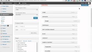 Managing Menus  WordPress Training WP 35 [upl. by Ifok]