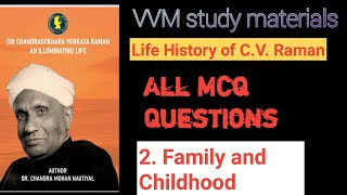 Life story of Dr CV Raman Mcq  VVM  Biography of cv raman [upl. by Aysahc]