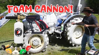 AMAZING FOAM CANNON  REVIEW Tool Daily Foam Cannon amp Chemical Guys Snow Foam Wash Soap [upl. by Asenev]