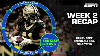 Week Two Recap  Injury Updates  Fantasy Focus 🏈 [upl. by Baldwin]