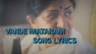 Vande Mataram  Ehsaas thoda to jagaayen 1998 Song lyrics  Lata Mangeshkar [upl. by Melvina401]