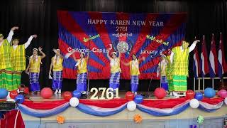 Oakland Karen Youth Don Dance  Karen New Year 2761 Sacramento CA [upl. by Swayder]