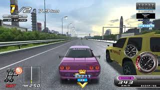 WMMT 6 on PC Emulator • Wangan Line Eastbound Ghost Battle Crown  Nissan Skyline GTR BNR32 [upl. by Pietje]