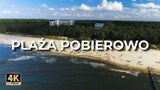 Plaża Pobierowo  Plaża w Pobierowie z drona  Lato  LECE W MIASTO™ 4k [upl. by Gainor]