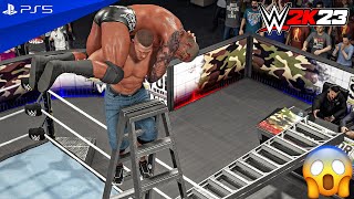 WWE 2K23  Randy Orton vs John Cena  Tables Ladders amp Chairs Match  PS5™ 4K60 [upl. by Hgeilyak]