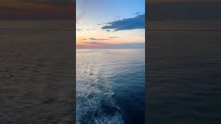 Balcony View Sunset from Royal Caribbean Voyager of the Seas cruise ship [upl. by Enisamoht]