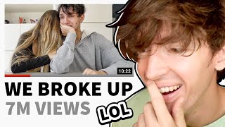 Reacting to YouTuber’s break up videos [upl. by Camilla]