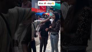 kissing my best friend 💋 prank funny funnyshorts comedy kissing funnyshorts slapbattles [upl. by Farley]