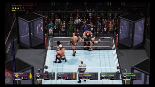 The Rock Stone cold  Kane  Undertaker Randy Orton  Triple HElimination Chamber Match WWE 2K24 [upl. by Jedidiah]