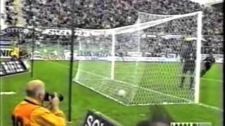 BATISTUTA TOP 10 GOALS  FIORENTINA [upl. by Anaeirb]