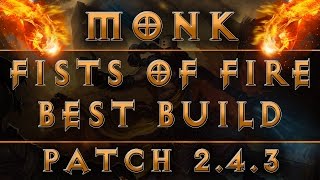 Diablo 3  Monk Best Build Patch 243 [upl. by Chelsey877]