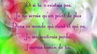 Joe Dassin  Et si tu nexistais pas  Paroles Lyrics [upl. by Puto]