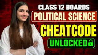 Class 12 Political Science SMART STRATEGY 😱🔥 Boards 2024  Cover syllabus like this💯MUST WATCH ✅ [upl. by Ladonna]